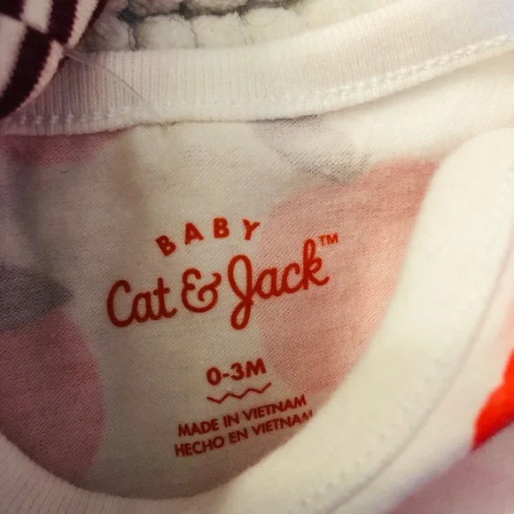 Cat & Jack Baby White set. 0-3 months - Picture 5 of 5